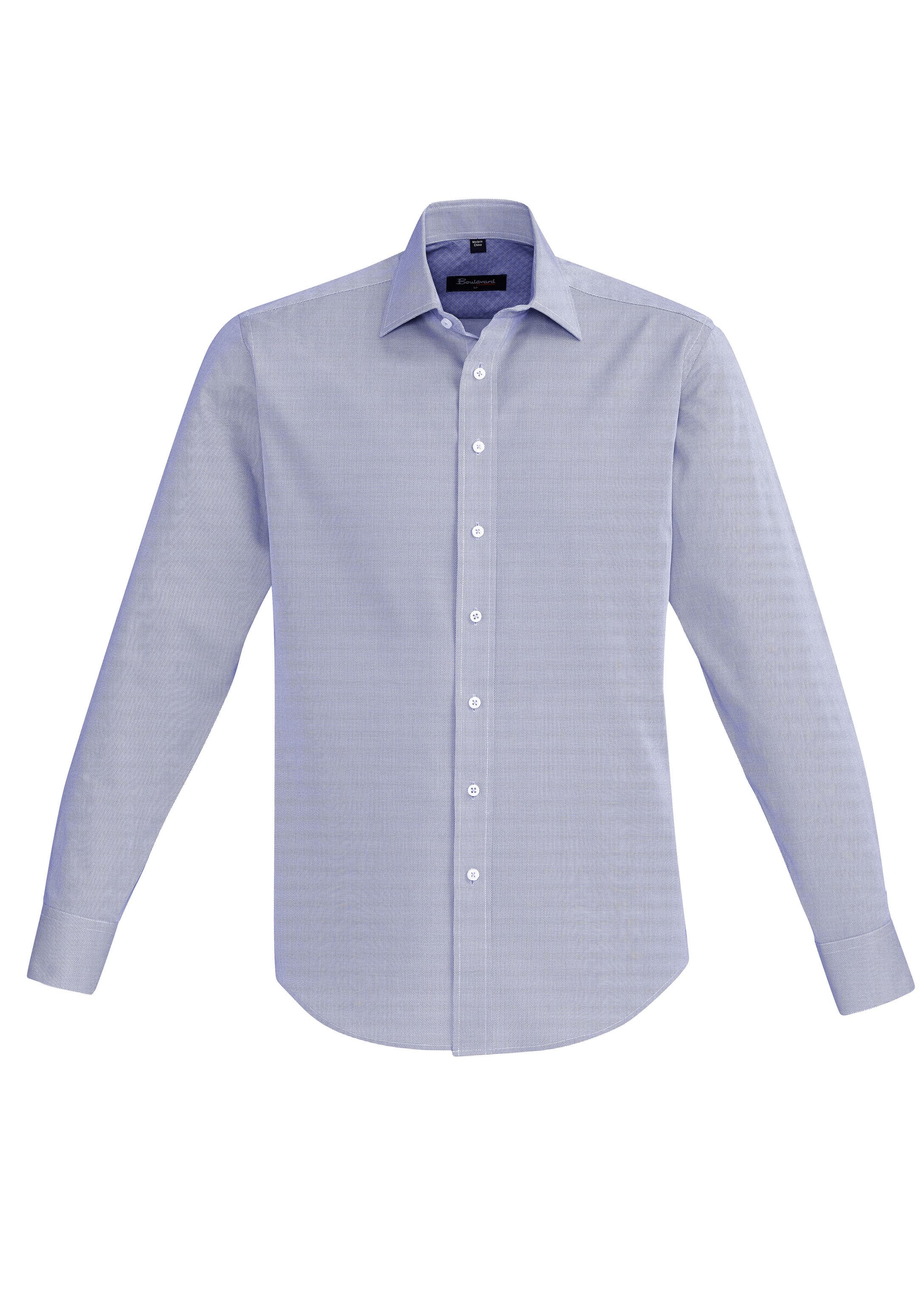 Hudson Mens Long Sleeve Shirt — Patriot Blue