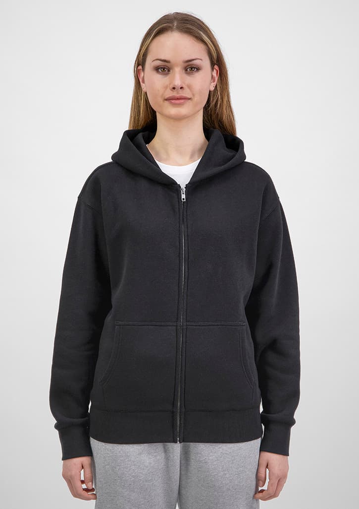 Everyday Womens Zip Hoodie — Black