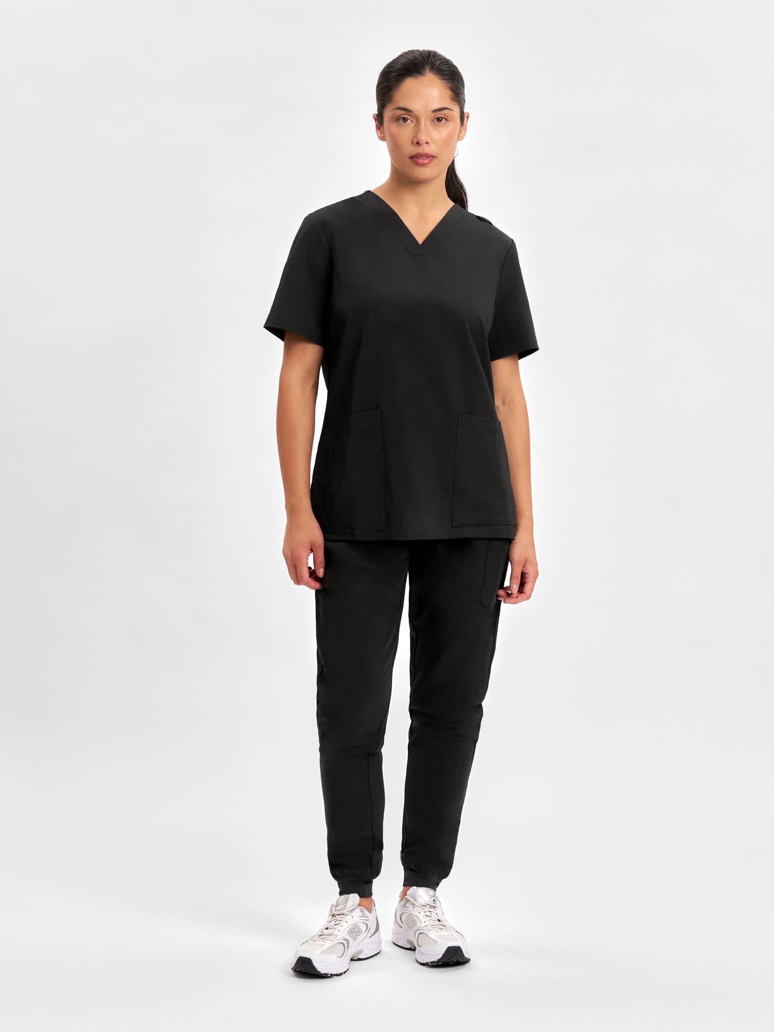 Pulse Womens Jogger Scrub Pant — Black