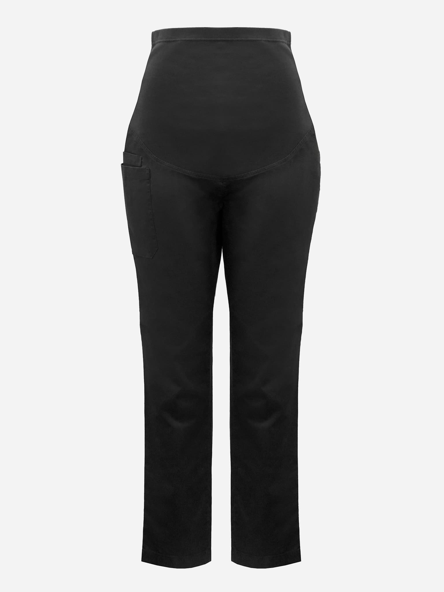 Rose Womens Maternity Scrub Pant — Black