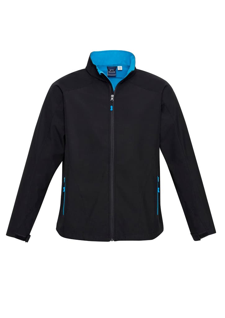 Geneva Mens Jacket — Black/Cyan