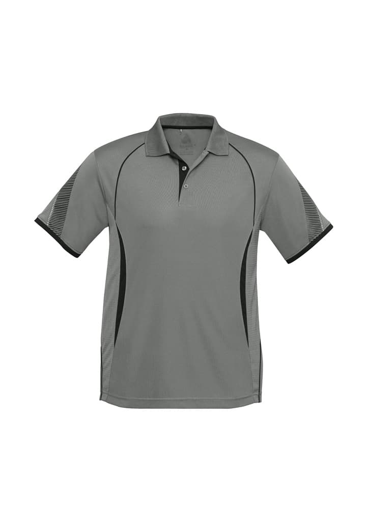 Razor Kids Short Sleeve Polo — Ash/Black