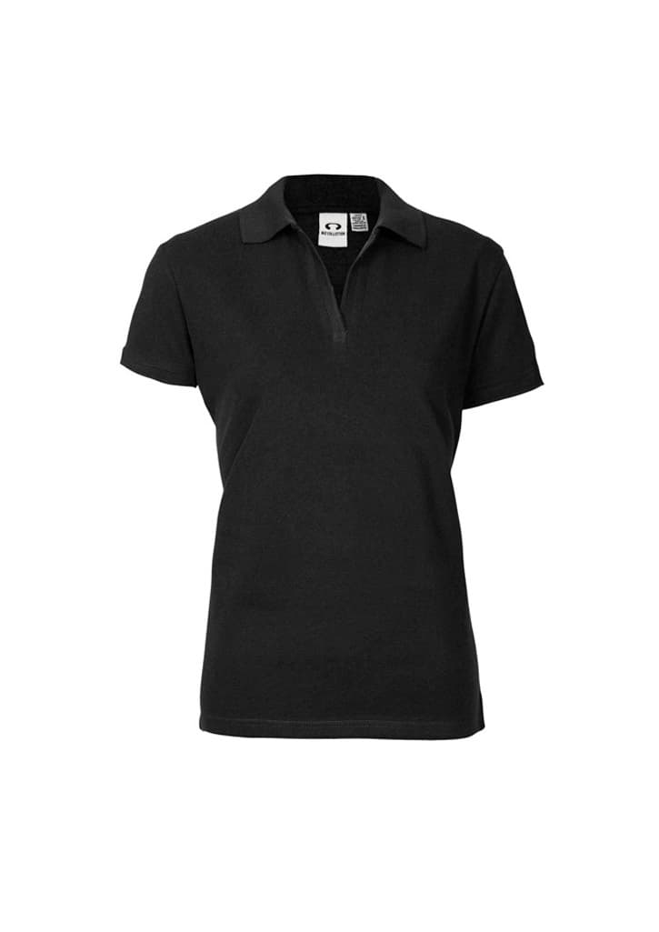 Oceana Womens Short Sleeve Polo — Black