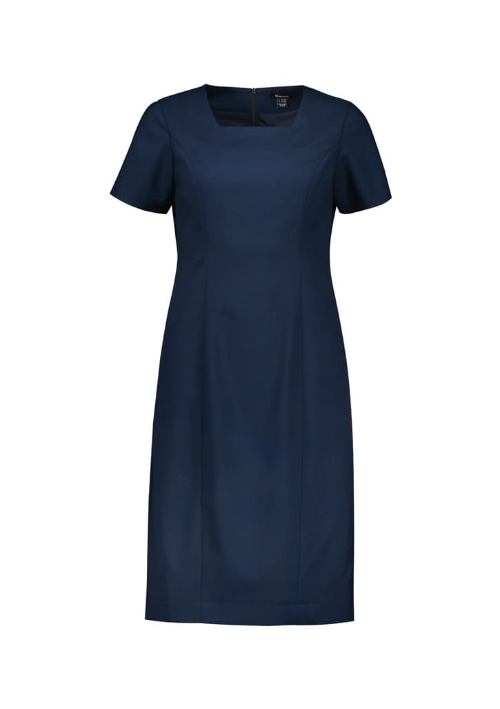 Renew Womens Short Sleeve Dress — Navy Dusk
