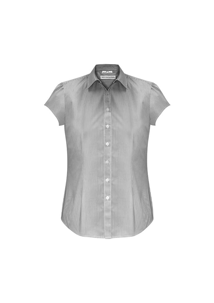 Euro Womens Short Sleeve Shirt — Black