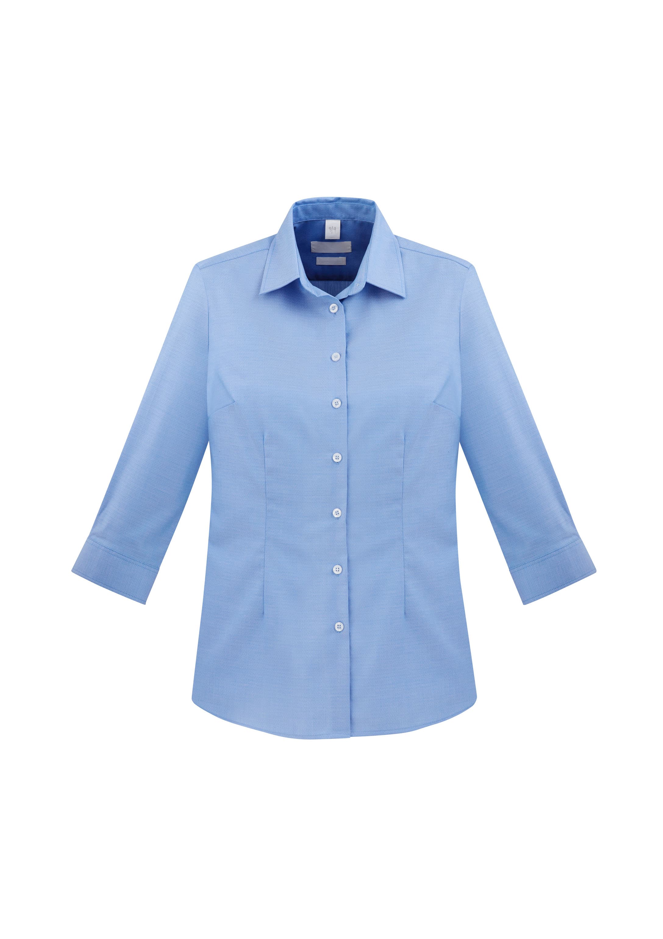 Regent Womens 3/4 Sleeve Shirt — Blue