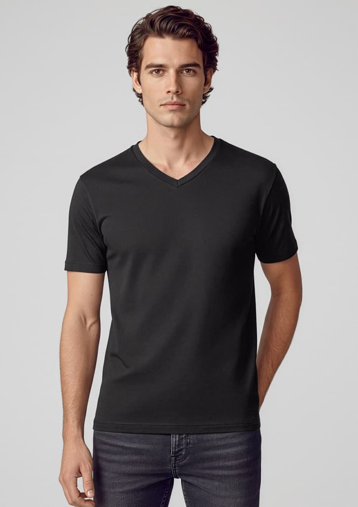 Viva Mens Short Sleeve Tee — Black