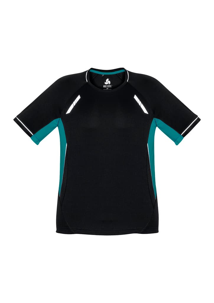 Renegade Mens Short Sleeve Tee — Black/Teal/Silver
