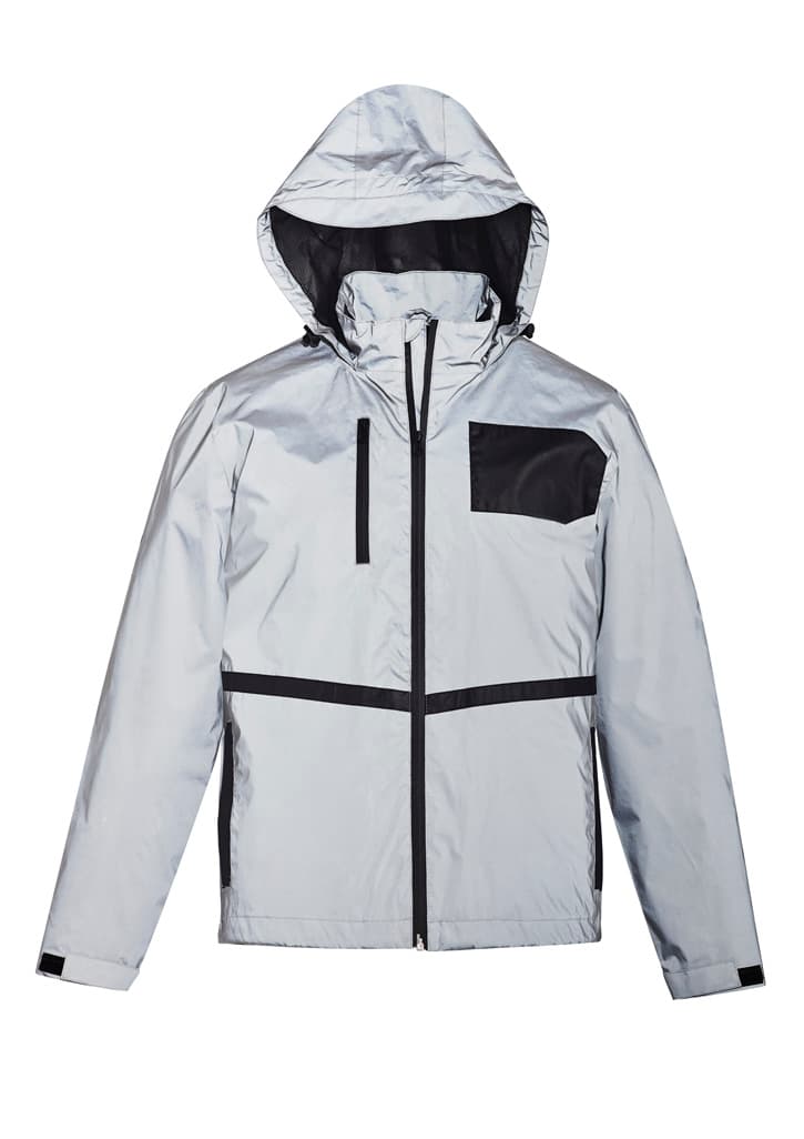 Unisex Streetworx Reflective Waterproof Jacket — Reflective Silver