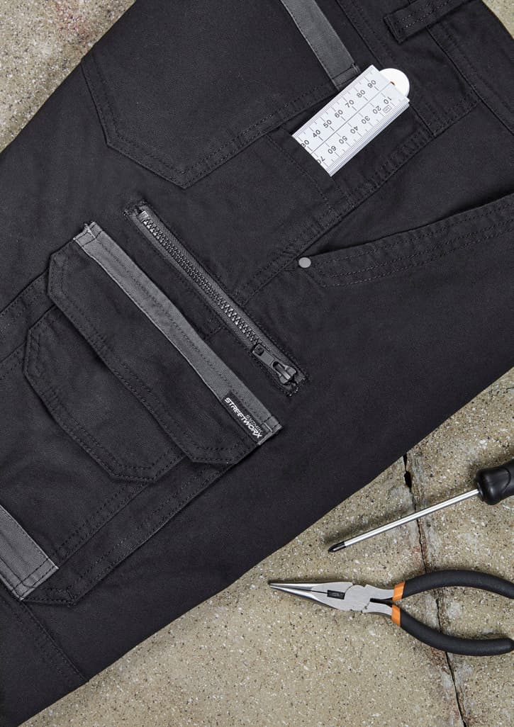 Mens Streetworx Heritage Pant — Black