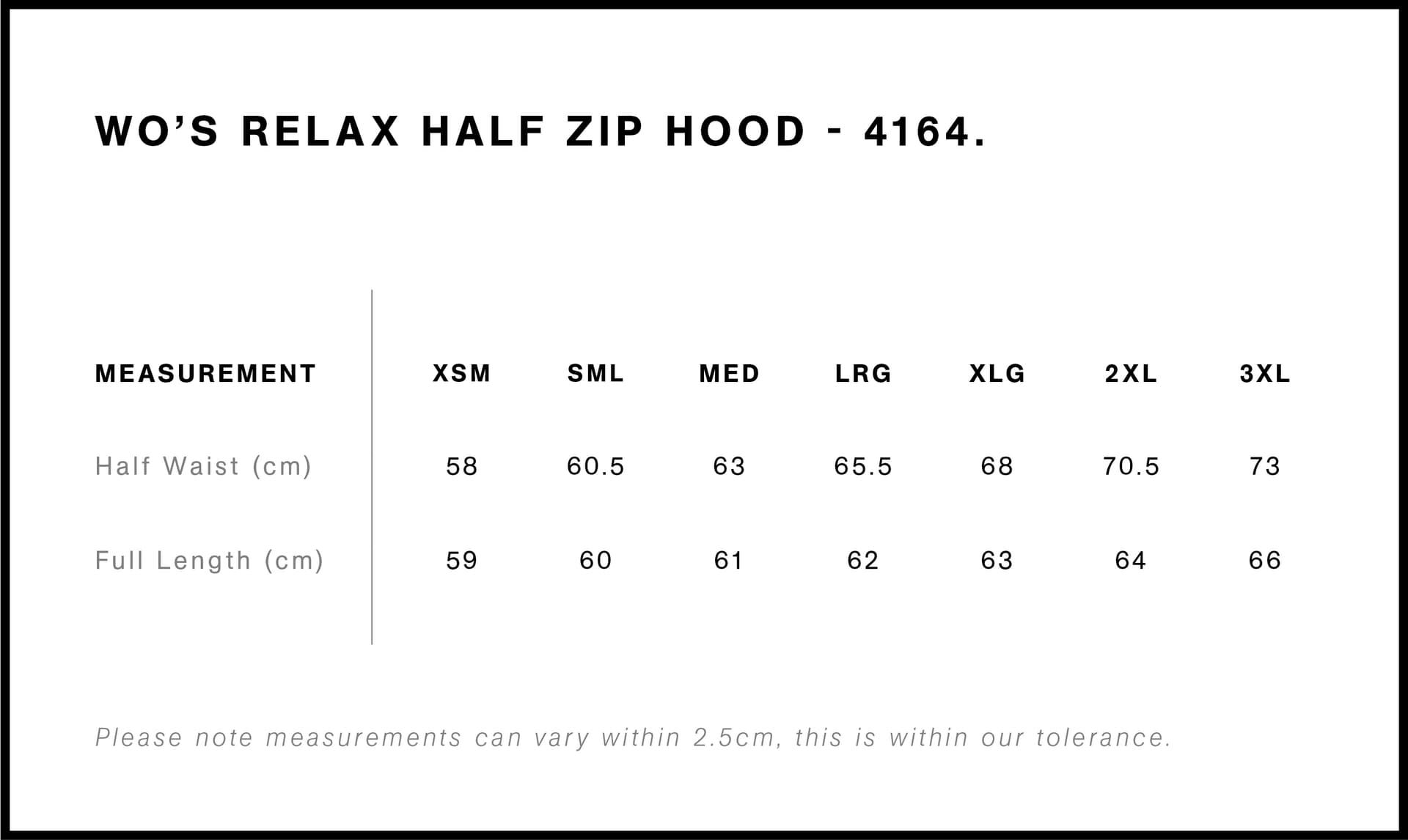 Size guide
