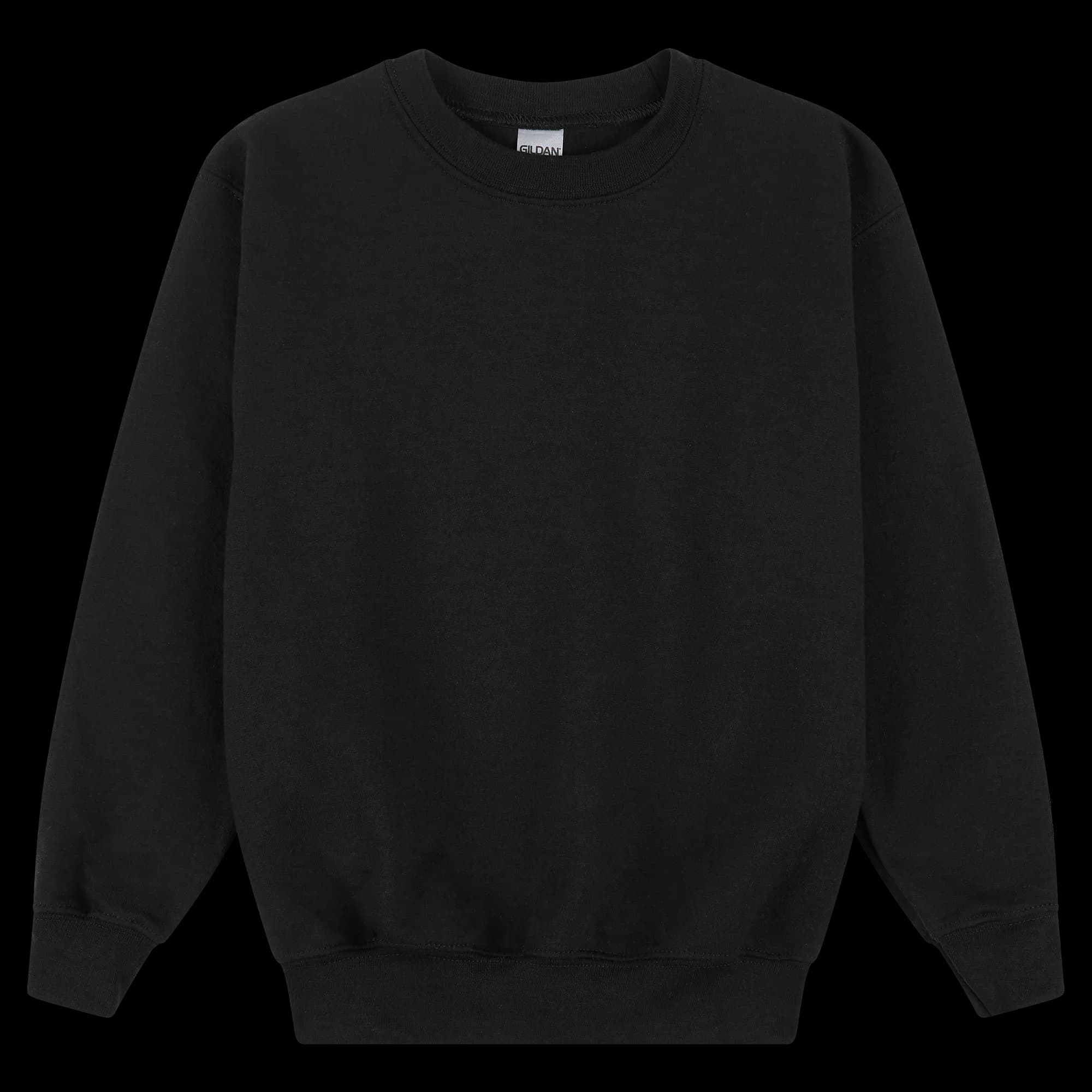 18000B Gildan Heavy Blend Youth  Sweatshirt — Black