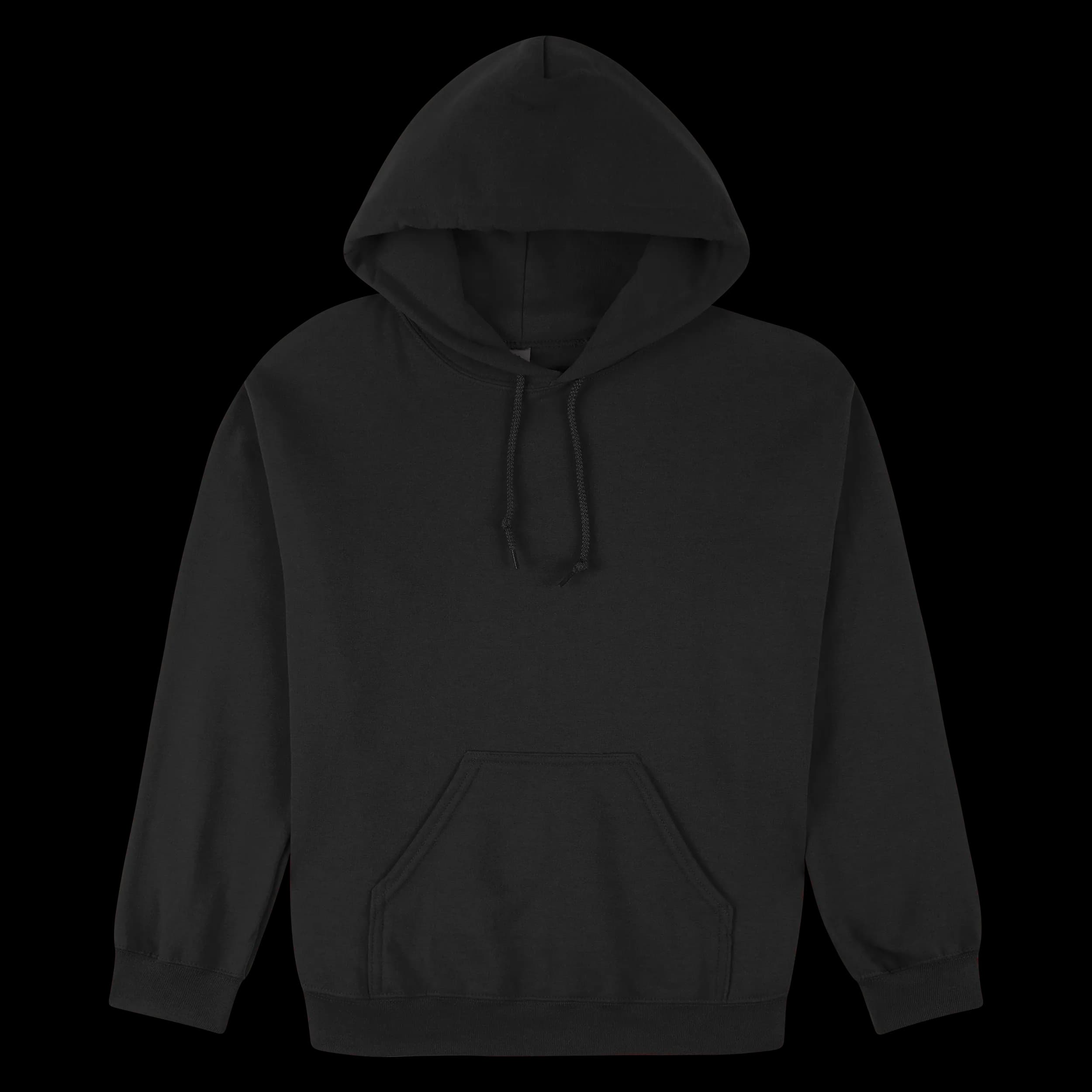 18500 Gildan Heavy Blend Adult Hooded Sweatshirt — Black