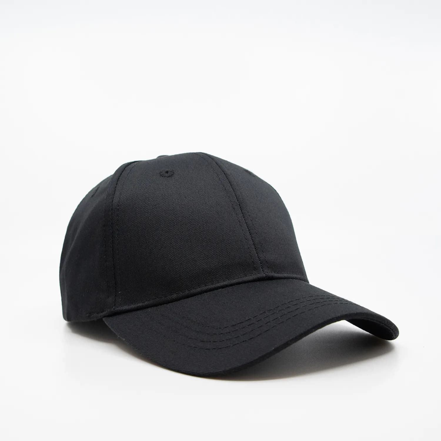 6609 Headwear24 Poly/Cotton Fade Resistant Cap — Black