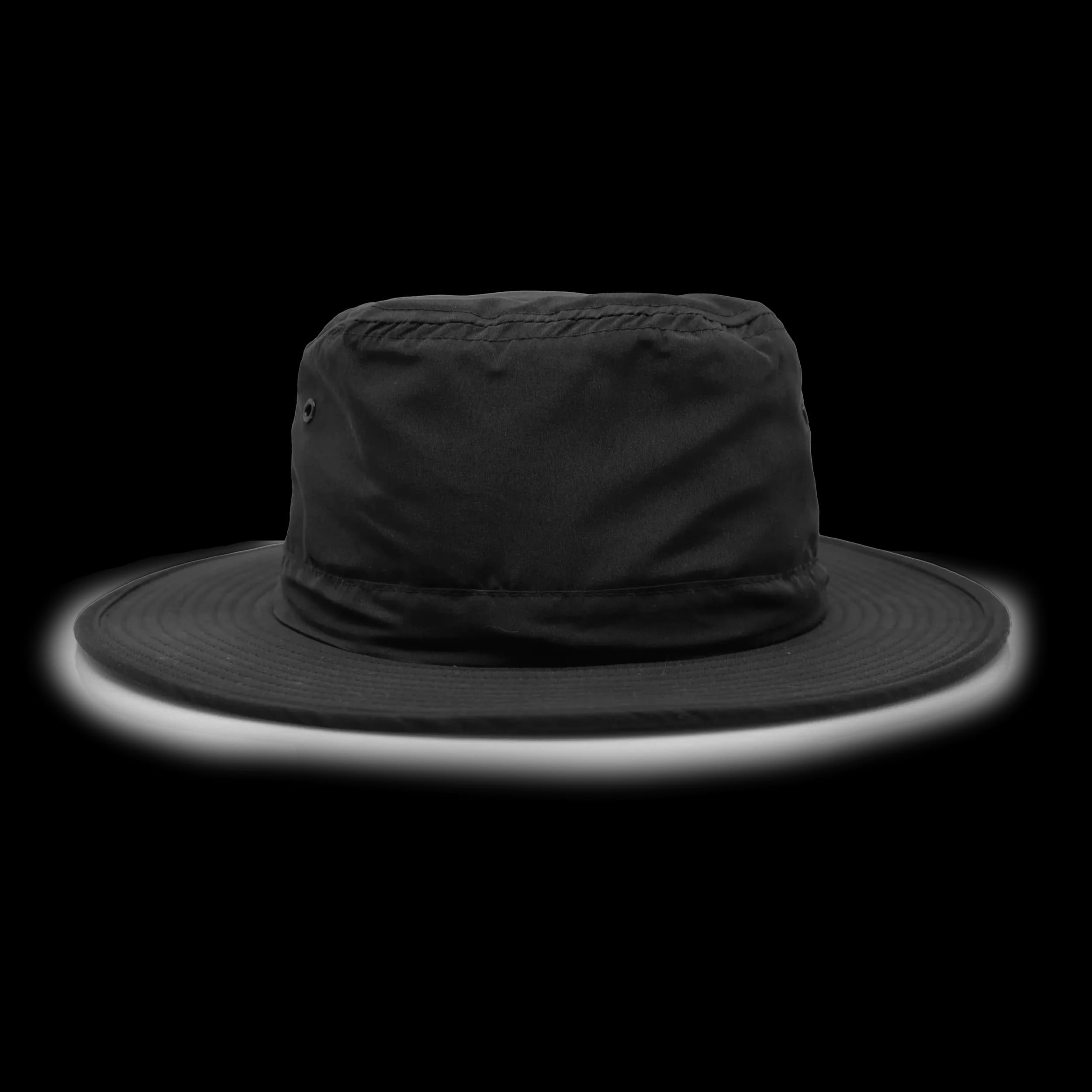 S6058 Headwear24 Mircofibre Safari Wide Brim Hat — Black