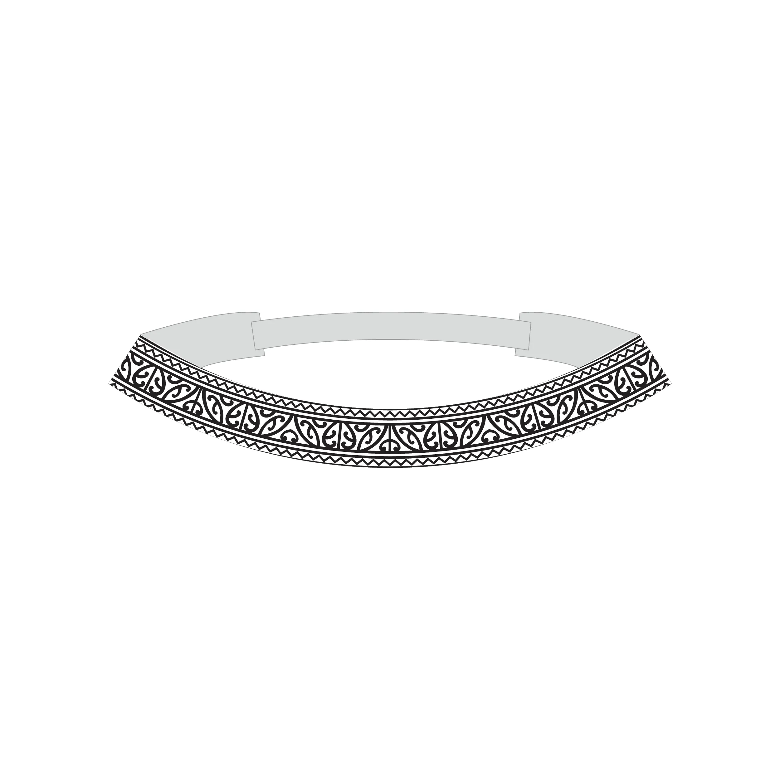 Kapa Haka Headband — Elastic Fastening