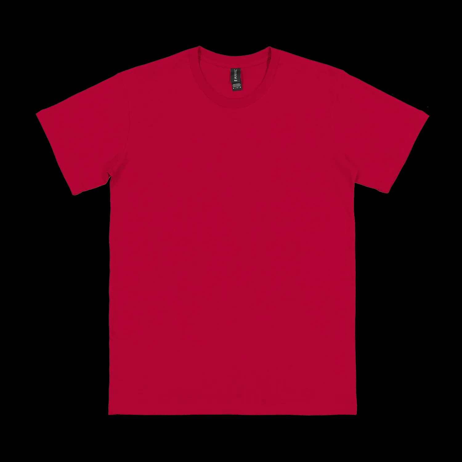 790 Anvil Premium Combed Ring Spun 180gsm Adult Tee — Red