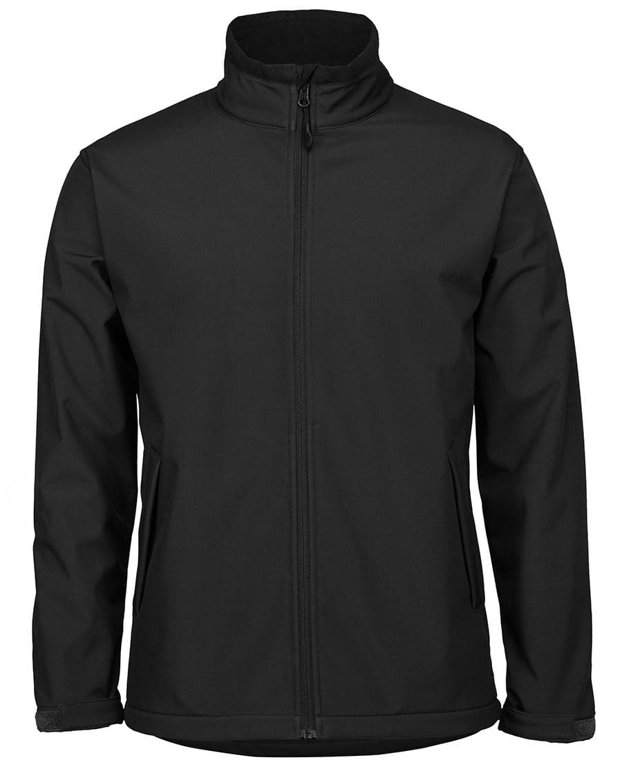 PDM THREE LAYER SOFTSHELL JACKET BLACK/RED-2XS — Black