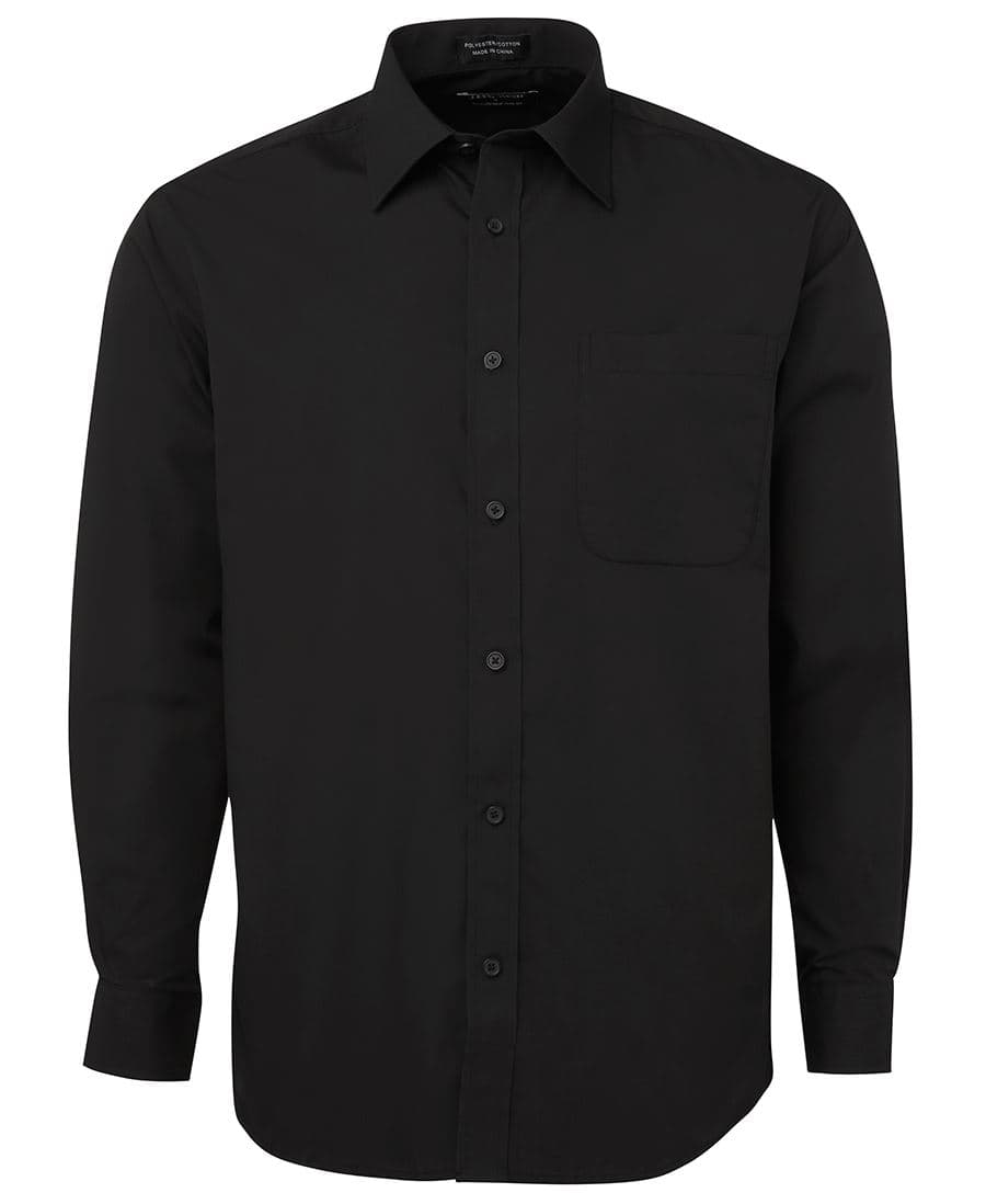 JB's L/S POPLIN SHIRT — Black