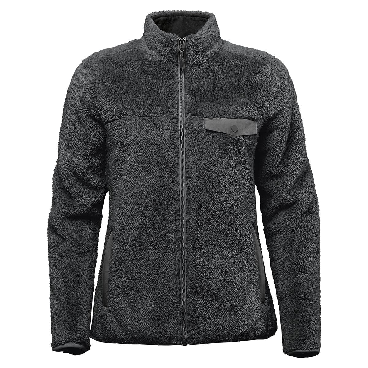 WOMENS  BERGEN SHERPA FLEECE JACKET  — Black