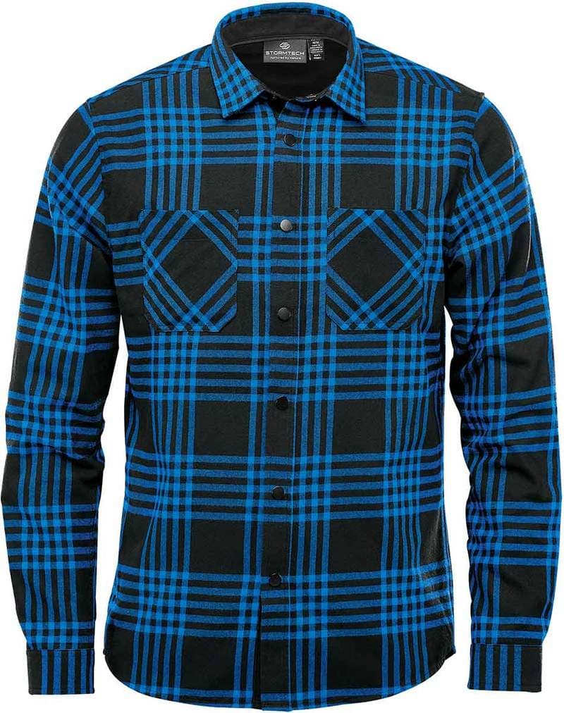 MENS SANTA FE L/S SHIRT  — Blue,Black