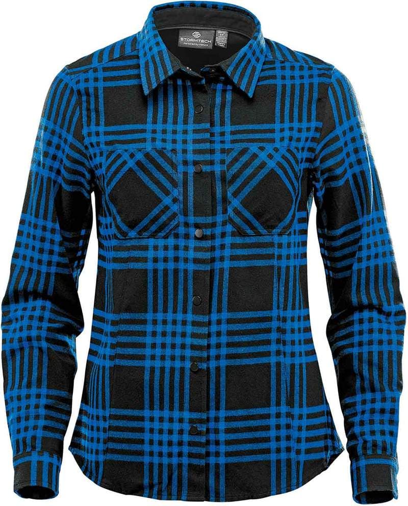 WOMENS SANTA FE L/S SHIRT  — Blue,Black