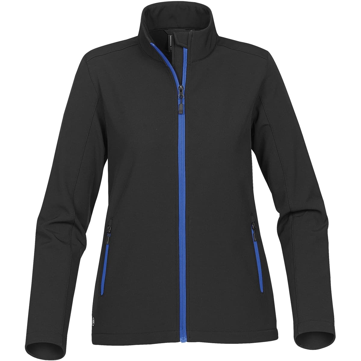 WOMENS ORBITER SOFTSHELL — Black,Burgundy