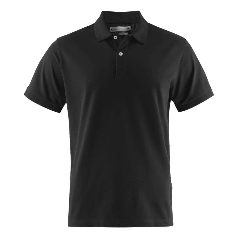 SUNSET REGULAR MENS COT/LYC POLO — Black
