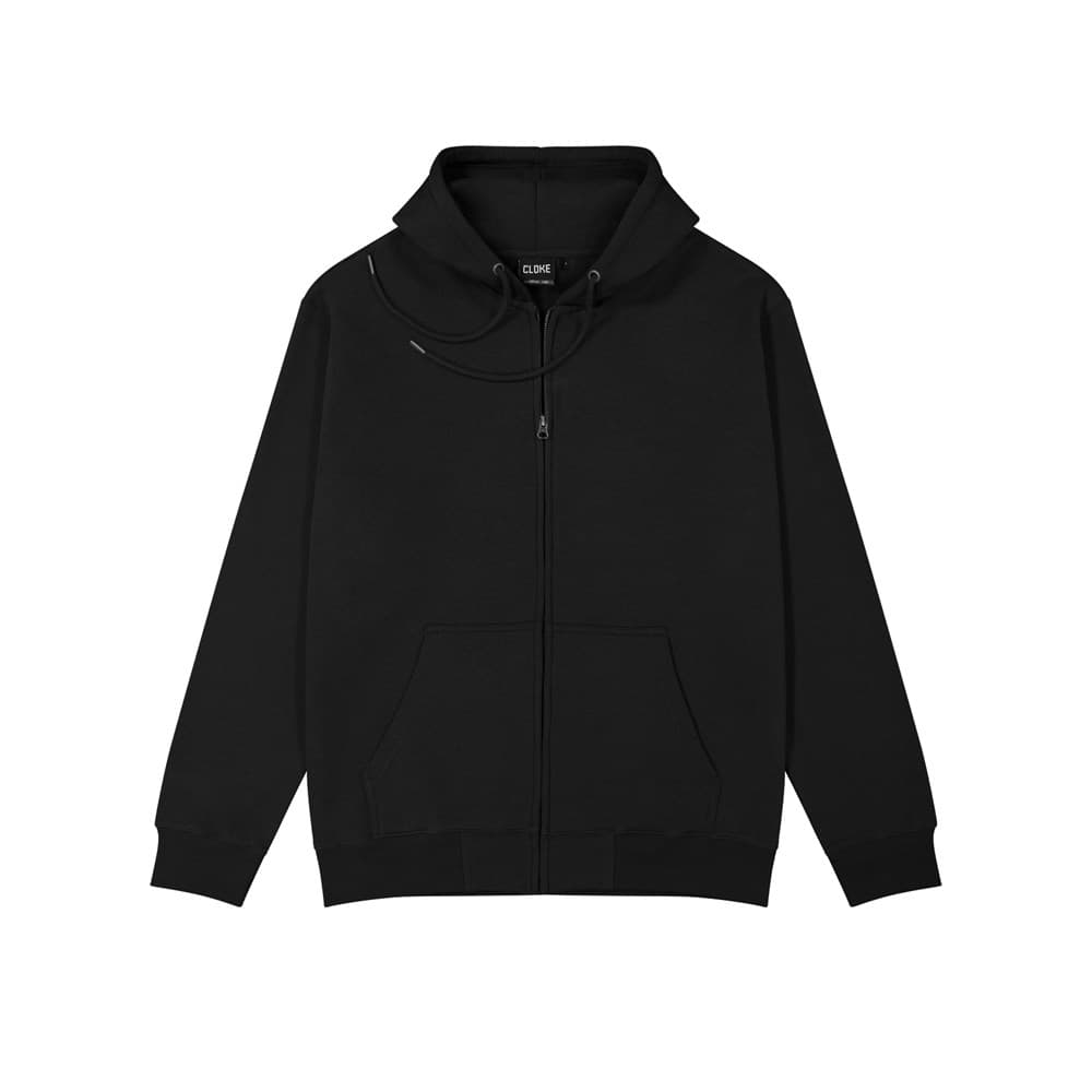 Campfire Zip Hoodie V2 - Mens — Black