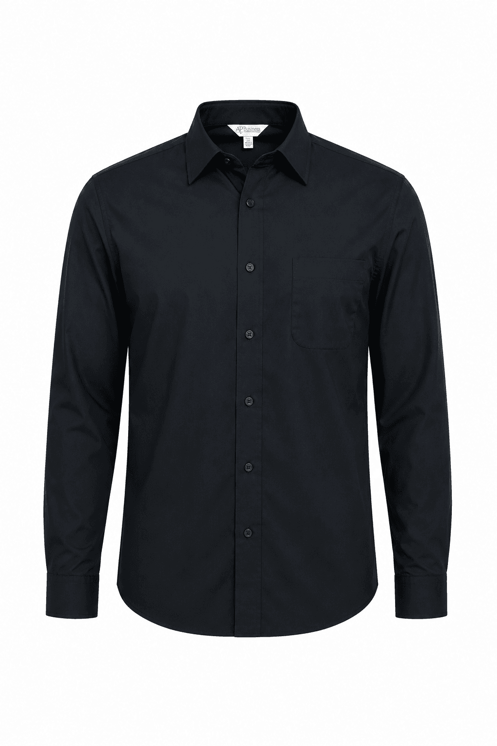 KINGSWOOD MENS SHIRT LONG SLEEVE - 1910L — BLACK