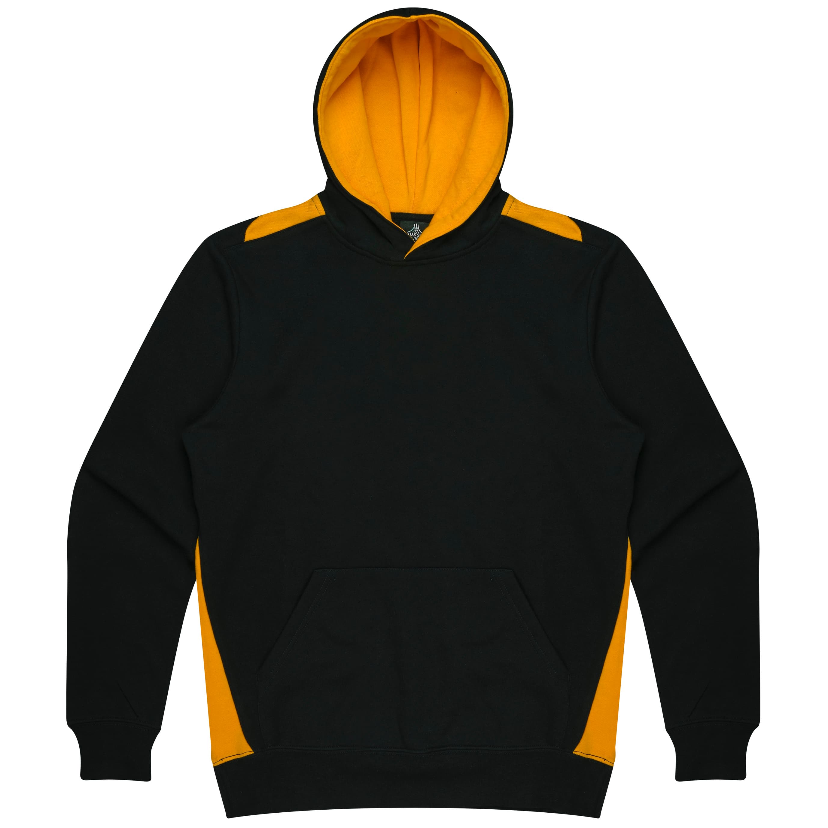 PATERSON KIDS HOODIES - 3506 — BLACK/GOLD