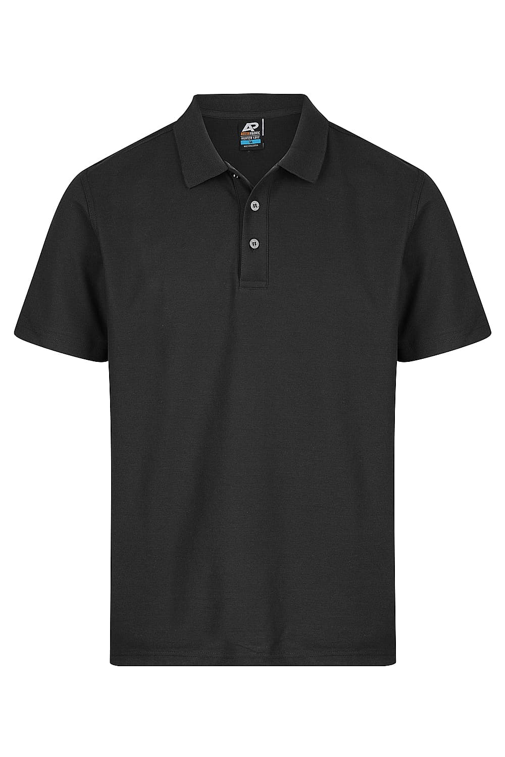 HUNTER MENS POLOS - 1312 — BLACK