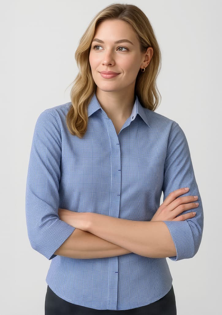 Newport Womens 3/4 Sleeve Shirt — French Navy