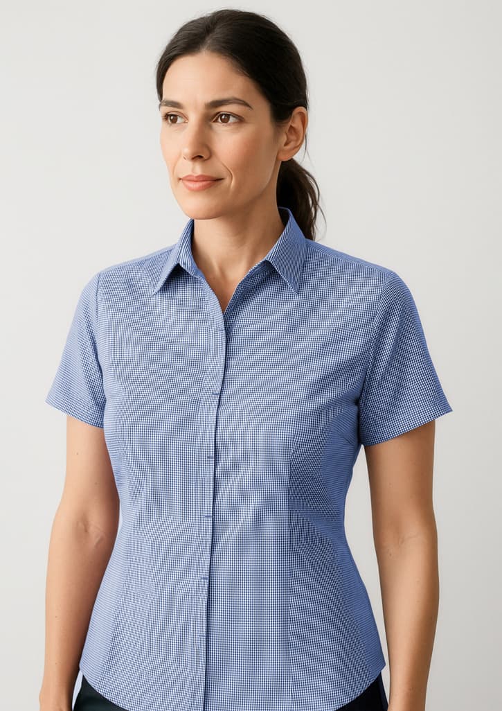 Newport Womens Short Sleeve Shirt — French Navy
