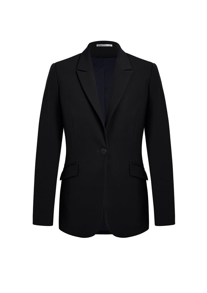 Siena Womens Longline Jacket — Black