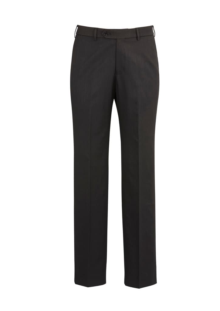 Cool Stretch Mens Flat Front Pant (Stout) — Charcoal