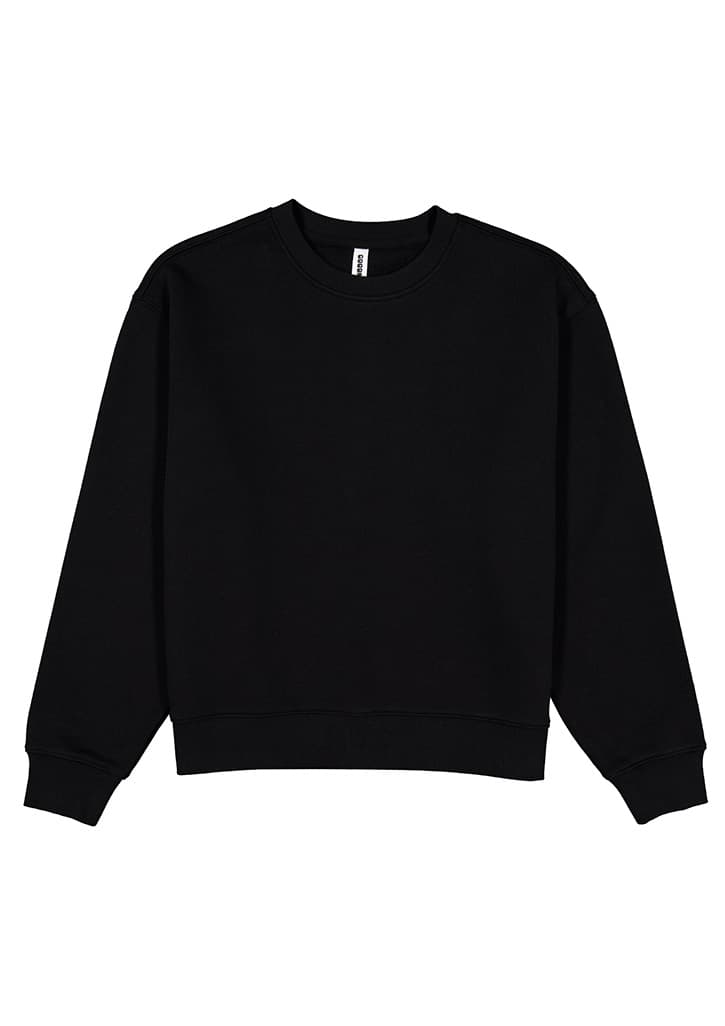 Everyday Womens Crew Sweatshirt — Black