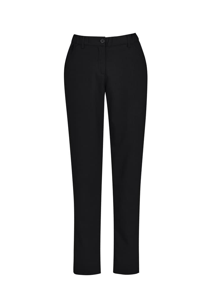 Comfort Waist Womens Slim Leg Pant — Black