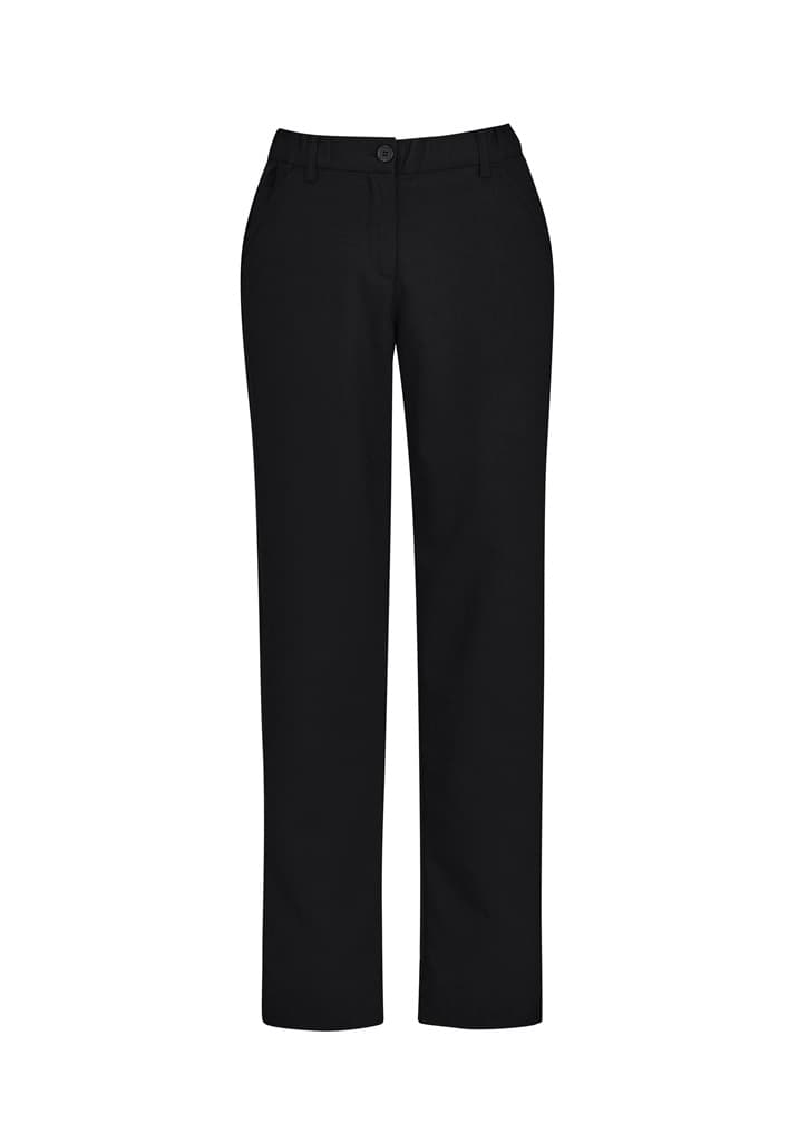 Comfort Waist Womens Straight Leg Pant — Black