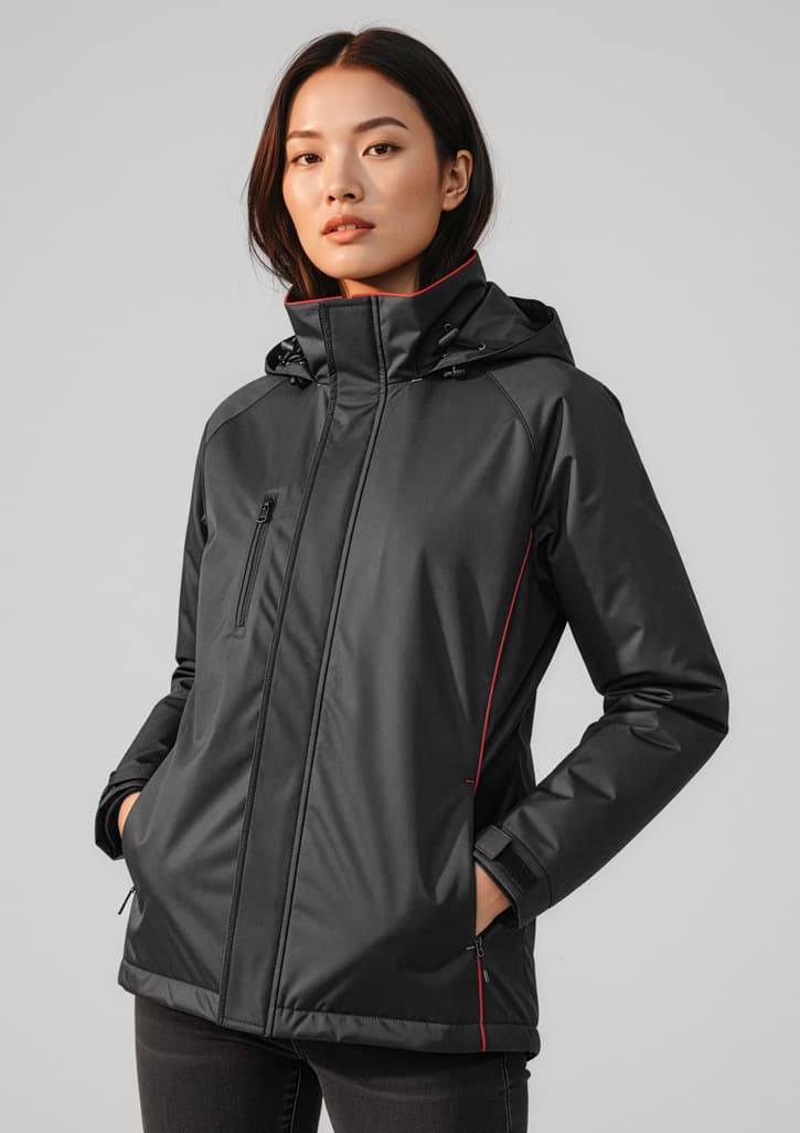 Core Unisex Jacket — Black/Red