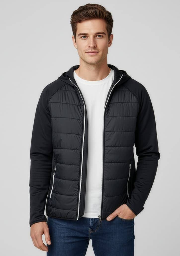 Stealth Mens Jacket — Black/Silver