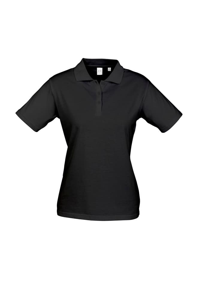 Ice Womens Short Sleeve Polo — Black