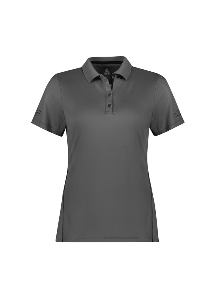 Balance Womens Short Sleeve Polo — Ash/Black
