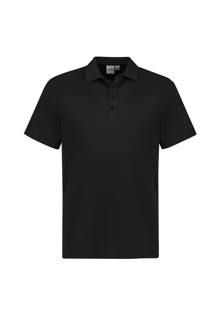 Action Mens Short Sleeve Polo — Black