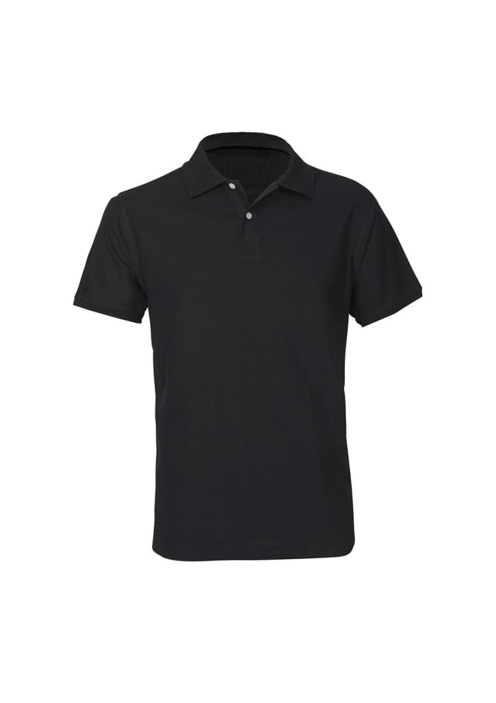 Neon Mens Short Sleeve Polo — Black
