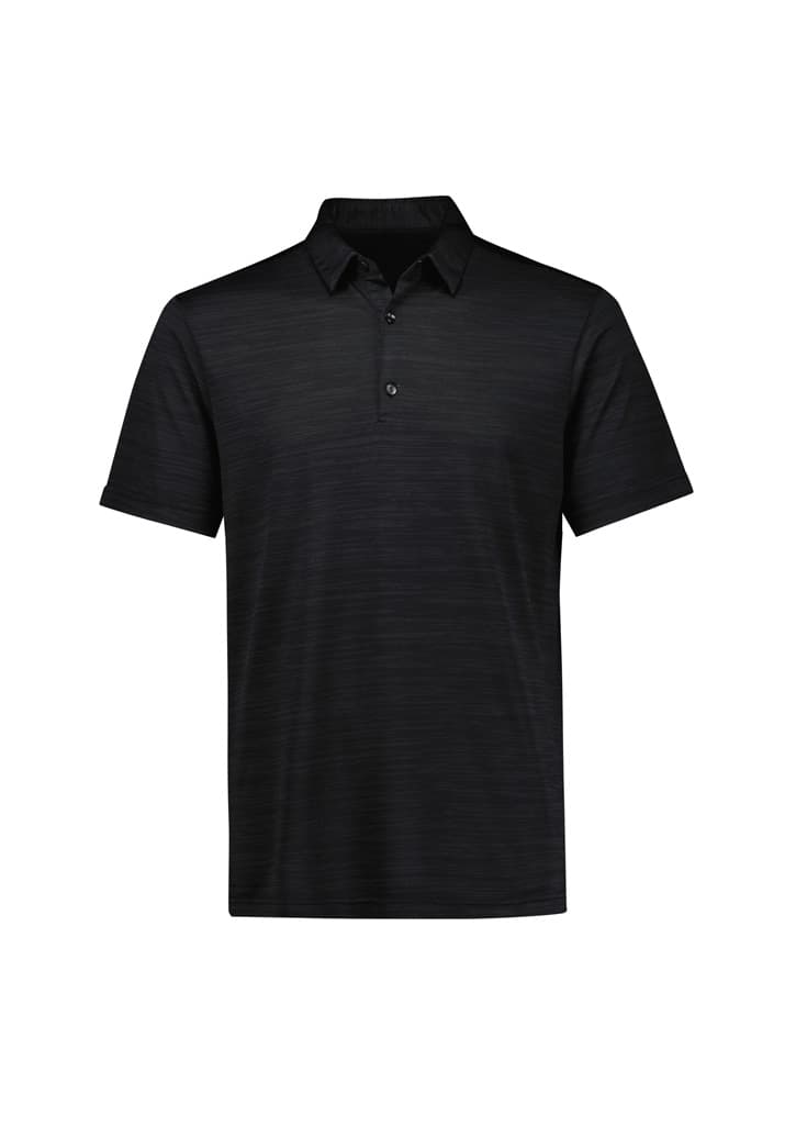 Orbit Mens Short Sleeve Polo — Black