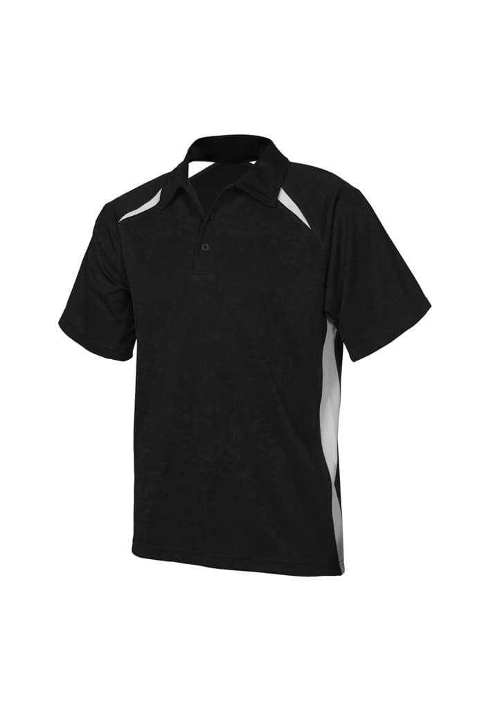 Splice Kids Short Sleeve Polo — Black/White