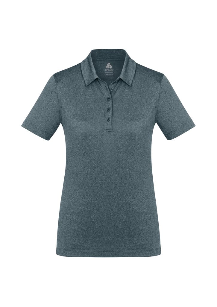 Aero Womens Short Sleeve Polo — Charcoal