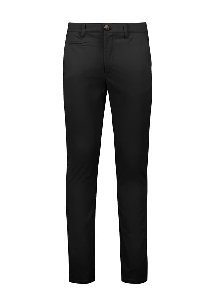 Traveller Mens Modern Stretch Chino Pant — Black