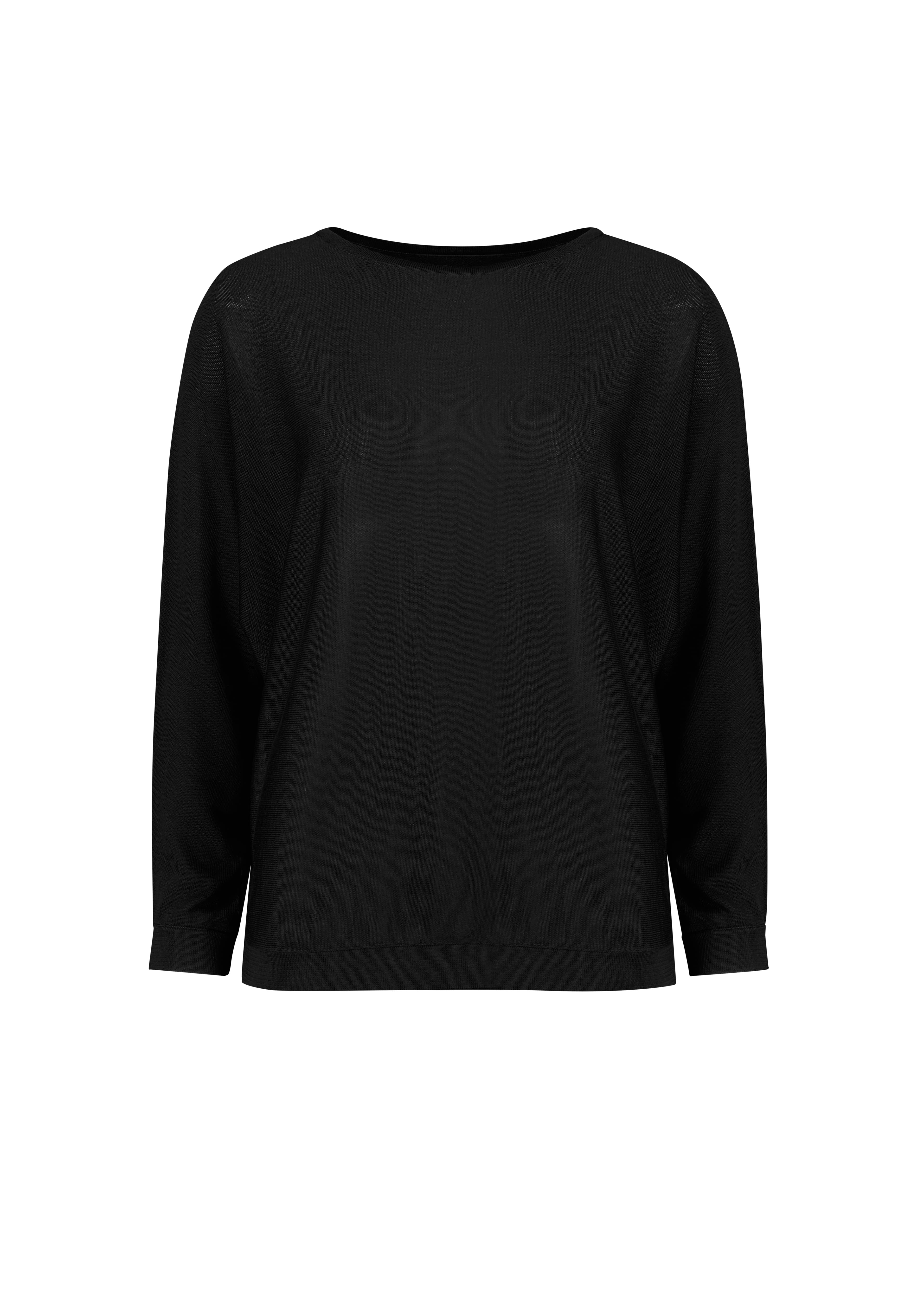 Skye Womens Batwing Sweater Top — Black